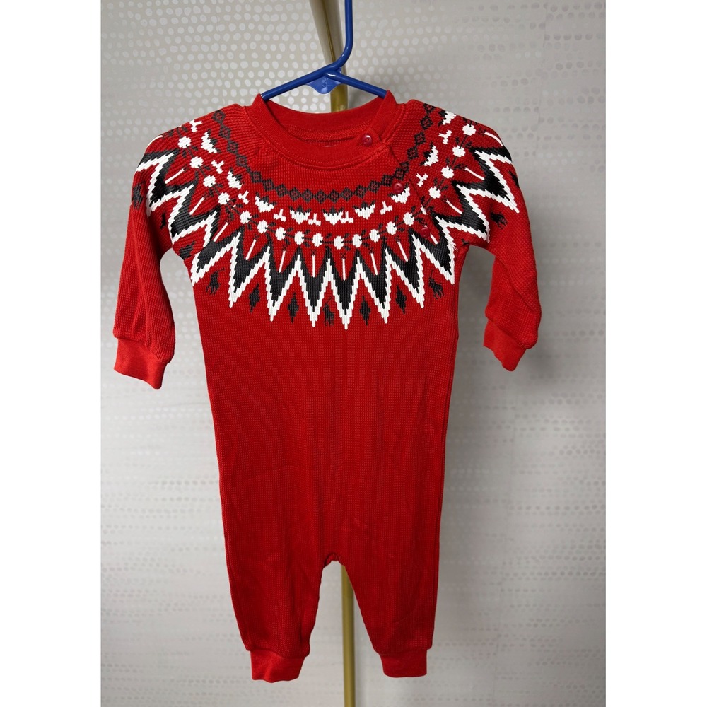 Ralph Lauren Baby Fair Isle Sweater Romper Red 6M NWT Holiday One Piece